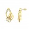 Diamond Earring in 18 kt gold (2.90 gram) with Diamonds (0.27 ct)