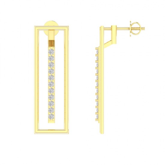 Diamond Earring in 18 kt gold (3.00 gram) with Diamonds (0.23 ct)