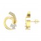 Diamond Earring in 18 kt gold (3.30 gram) with Diamonds (0.59 ct)