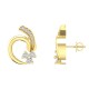 Diamond Earring in 18 kt gold (3.30 gram) with Diamonds (0.59 ct)