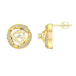 Diamond Earring in 18 kt gold (1.80 gram) with Diamonds (0.67 ct)