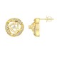 Diamond Earring in 18 kt gold (1.80 gram) with Diamonds (0.67 ct)