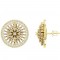 Diamond Earring in 18 kt gold (6.90 gram) with Diamonds (1.11 ct)