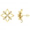 Diamond Earring in 18 kt gold (4.20 gram) with Diamonds (0.19 ct)