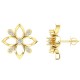 Diamond Earring in 18 kt gold (4.20 gram) with Diamonds (0.19 ct)