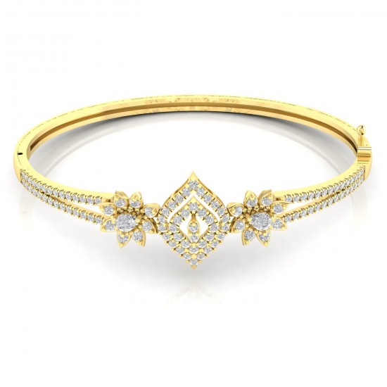 Diamond Bracelet in 18 kt gold (13.40 gram) with Diamonds (1.47 ct)