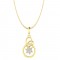 Diamond Pendant in 18 kt gold (1.90 gram) with Diamonds (0.14ct) 