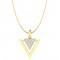 Diamond Pendant in 18 kt gold (1.40 gram) with Diamonds (0.17 ct) 