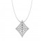 Diamond Pendant in 18 kt gold (2.00 gram) with Diamonds (0.36 ct) 