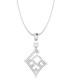 Diamond Pendant in 18 kt gold (2.10 gram) with Diamonds (0.60 ct) 