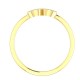 Diamond Ring in 18 kt gold (2.00 gram) with diamond (0.11 ct)