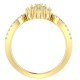 Diamond Ring in 18 kt gold (6.70 gram) with diamond (0.52 ct)